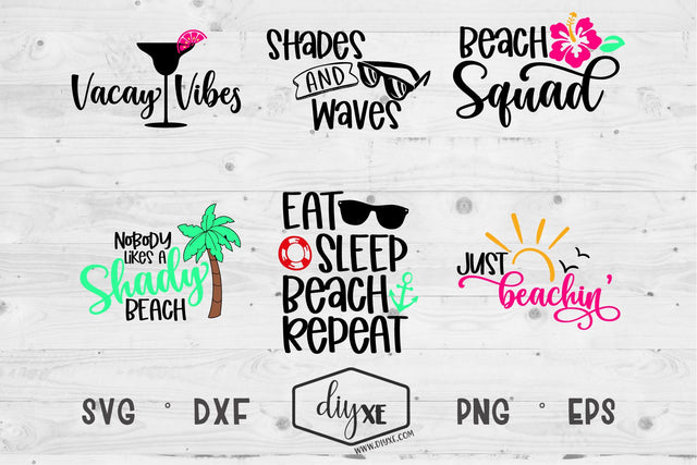 Just Beachin' Bundle SVG DIYxe Designs