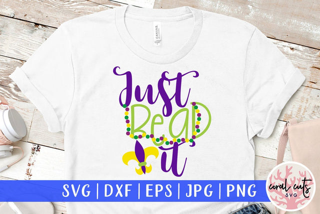 Just Bead It - Mardi Gras SVG EPS DXF PNG SVG CoralCutsSVG 