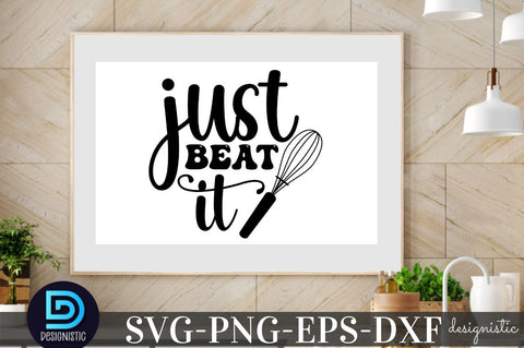 just beat it, Kitchen Monogram SVG SVG DESIGNISTIC 
