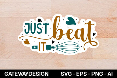 Just Beat It sticker design SVG designmaster24 