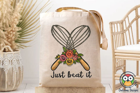 Just Beat It Sublimation PNG Design Sublimation Owlsome.Designs 