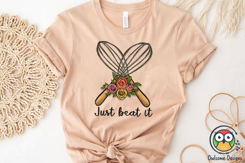 Just Beat It Sublimation PNG Design Sublimation Owlsome.Designs 