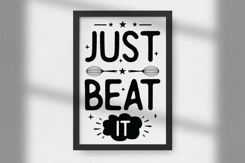 Just Beat It SVG, Funny Kitchen Sign SVG SVG CraftLabSVG 