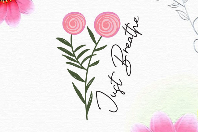 Just Breathe Dandelion Sublimation Sublimation Rupkotha 