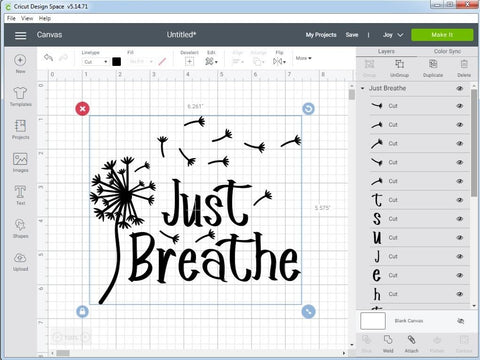 Just Breathe SVG Dandelion SVG CreativeStudioTM 