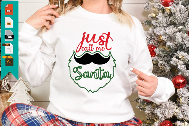Just Call Me Santa SVG Craftlabsvg24 
