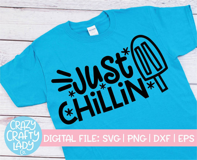 Just Chillin' | Summer SVG Cut File SVG Crazy Crafty Lady Co. 