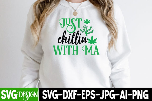 Just Chillin With Ma SVG Cut File SVG BlackCatsMedia 