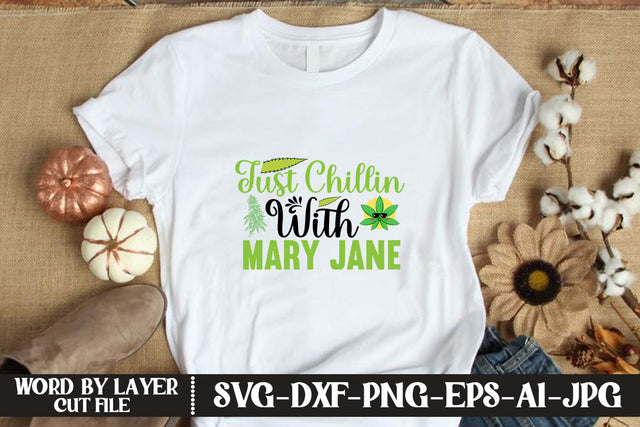 Just Chillin With Mary Jane SVG CUT FILE SVG MStudio 