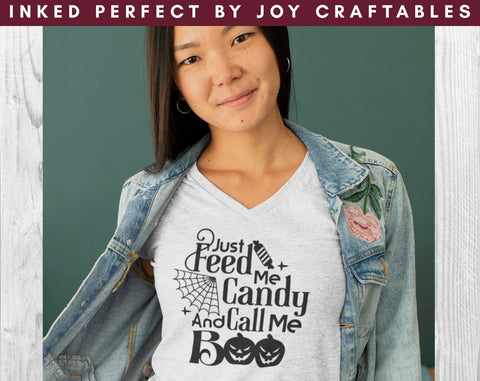 Just Feed Me Candy And Call Me Boo SVG Inked Perfect 