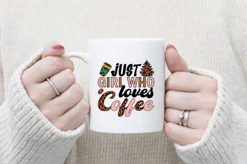 Just girl who loves coffee Sublimation SVGArt 