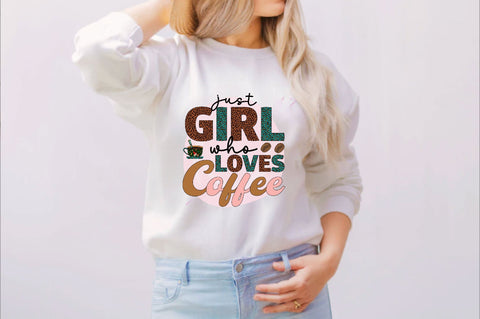 Just girl who loves coffee Sublimation SVGArt 
