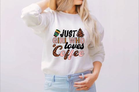 Just girl who loves coffee Sublimation SVGArt 