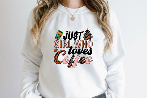 Just girl who loves coffee Sublimation SVGArt 