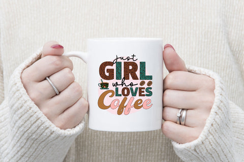 Just girl who loves coffee Sublimation SVGArt 