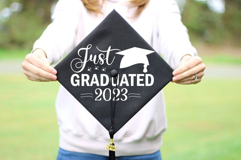 Just Graduated 2023 SVG I Graduation 2023 SVG PNG I Cut File SVG Happy Printables Club 