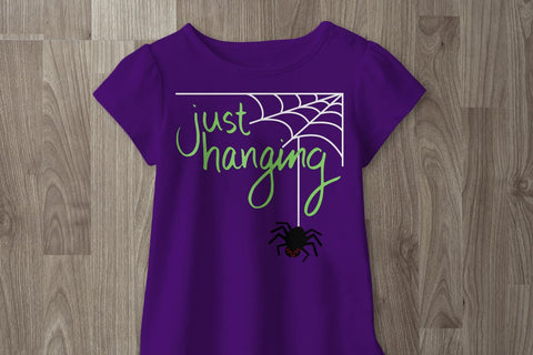 Just Hanging Halloween Spider SVG Risa Rocks It 