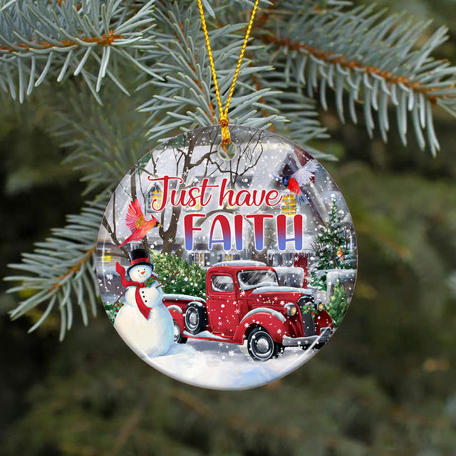 Just Have Faith Ornament PNG, Benelux Christmas Ornament, PNG Instant Download, Xmas Ornament Sublimation Designs Downloads Sublimation CaldwellArt 