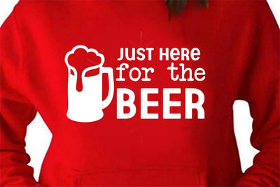 Just Here for the Beer - Drinking SVG SVG Ikonart Design Shop 