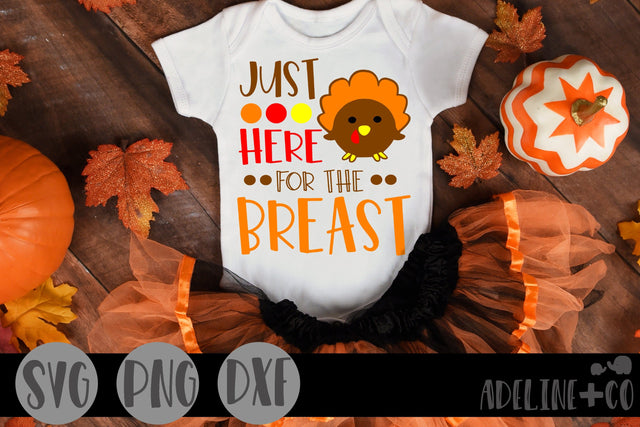 Just here for the breast SVG Adeline&co 