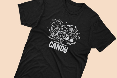 Just here for the candy, Coffee halloween svg sublimation SVG dadan_pm 