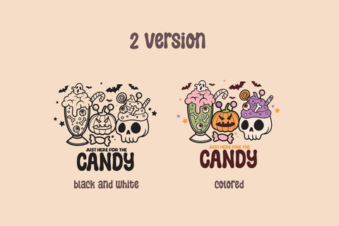 Just here for the candy, Coffee halloween svg sublimation SVG dadan_pm 