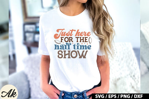 Just here for the half time show Retro SVG SVG akazaddesign 