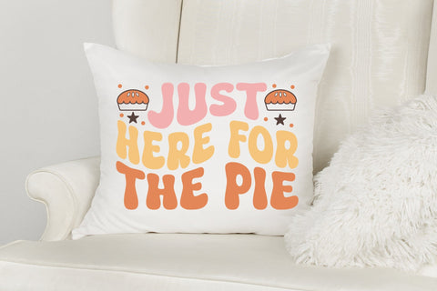 Just Here for the Pie, Retro Thanksgiving SVG SVG CraftLabSVG 