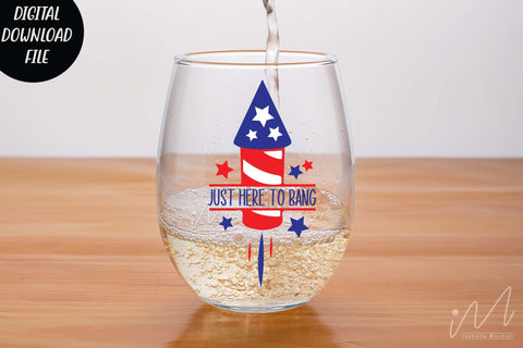 Just here to bang svg, Firecrackers svg, 4th of July svg SVG Isabella Machell 