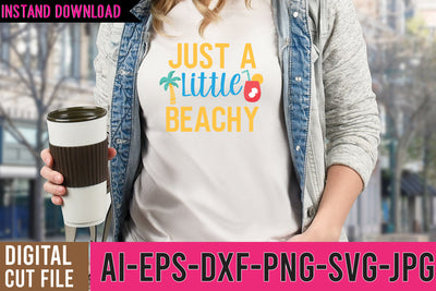 Just Little Beachy SVG Cut Files,Just Little Beachy SVG Design | Summer SVG Bundle SVG BlackCatsMedia 