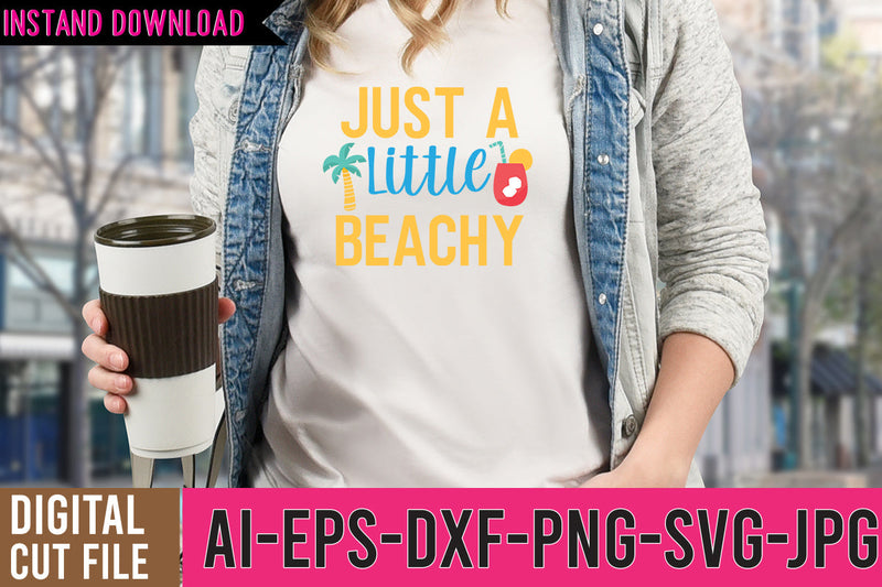 Just Little Beachy SVG Cut Files,Just Little Beachy SVG Design | Summer SVG Bundle SVG BlackCatsMedia 