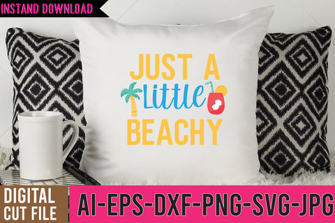 Just Little Beachy SVG Cut Files,Just Little Beachy SVG Design | Summer SVG Bundle SVG BlackCatsMedia 