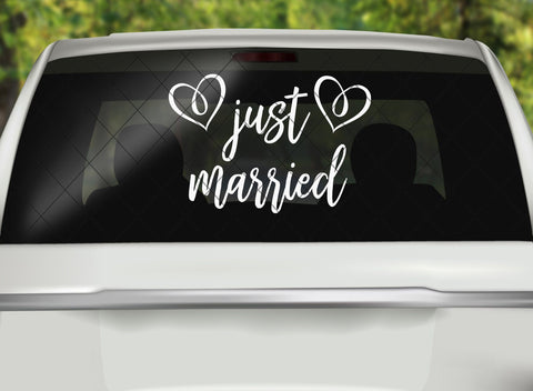 Just Married 1 (Stacked) SVG Abba Designs 