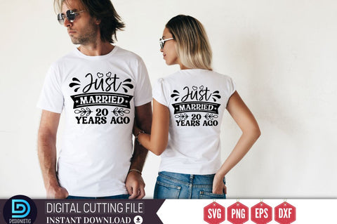Just married 20 years ago SVG SVG DESIGNISTIC 