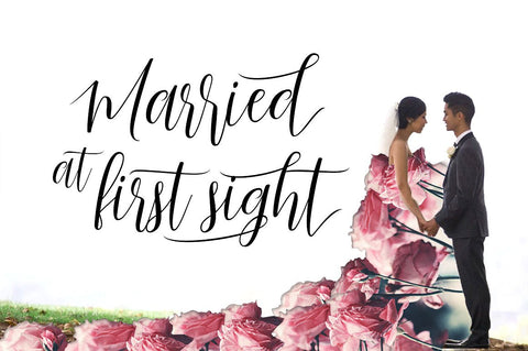 Just Married Script Font gatype 