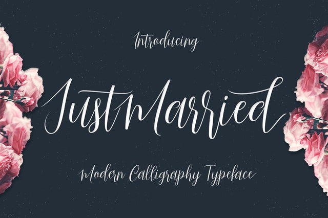 Just Married Script Font gatype 