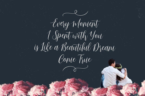Just Married Script Font gatype 
