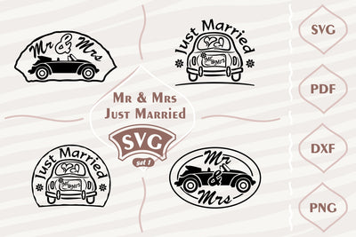 Just Married -SVG bundle 1 SVG Digital Mojito 