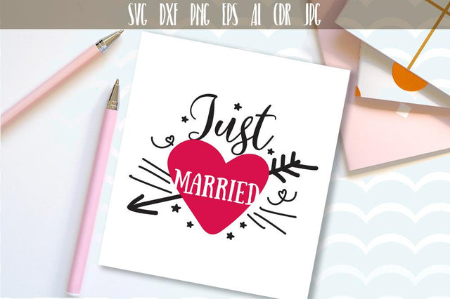 Just Married Svg Files SVG VectorSVGdesign 