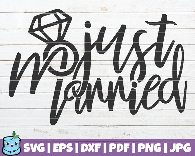 Just Married SVG MintyMarshmallows 