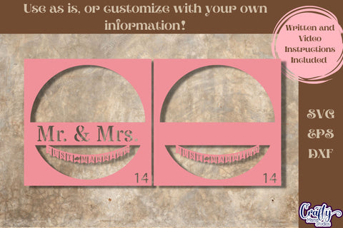 Just Married Svg Shadow Box, 3D Customizable Wedding SVG SVG Crafty Mama Studios 
