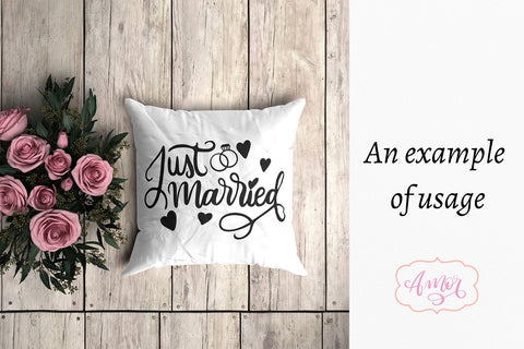 Just married SVG SVG Amorclipart 