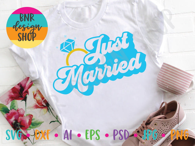 Just Married SVG SVG BNRDesignShop 