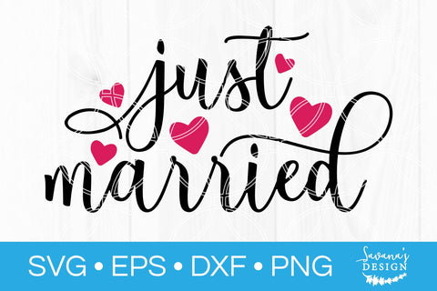 Just Married SVG SVG SavanasDesign 
