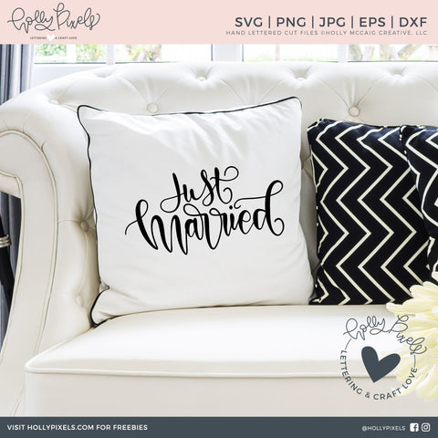 Just Married SVG | Wedding SVG | Bride SVG So Fontsy Design Shop 