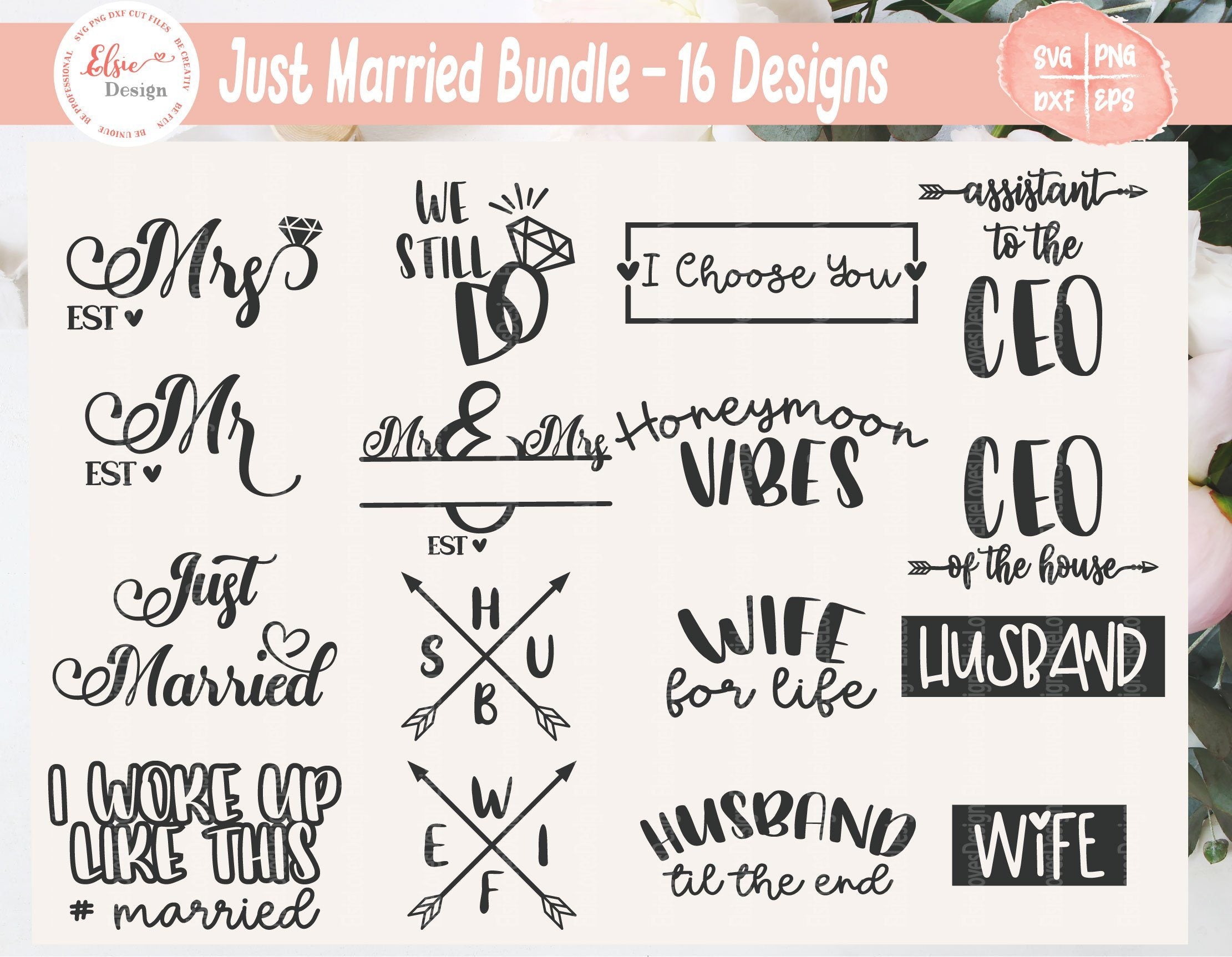 Just Married #2 SVG Cut File