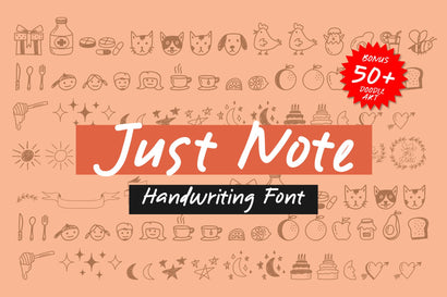 Just Note - Font and Doodle Font Javapep 