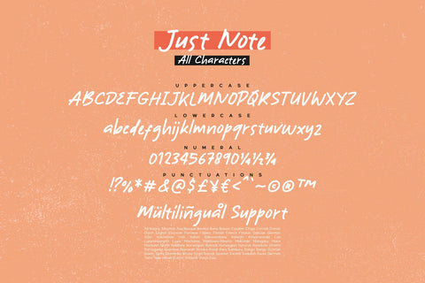 Just Note - Font and Doodle Font Javapep 