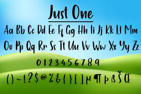 Just One Font Supersemar Letter 
