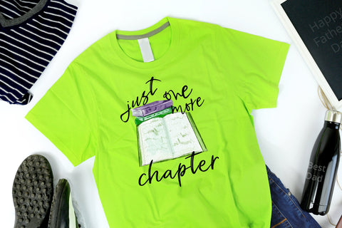 Just one more chapter PNG Sublimation Design Sublimation Natasha Prando 